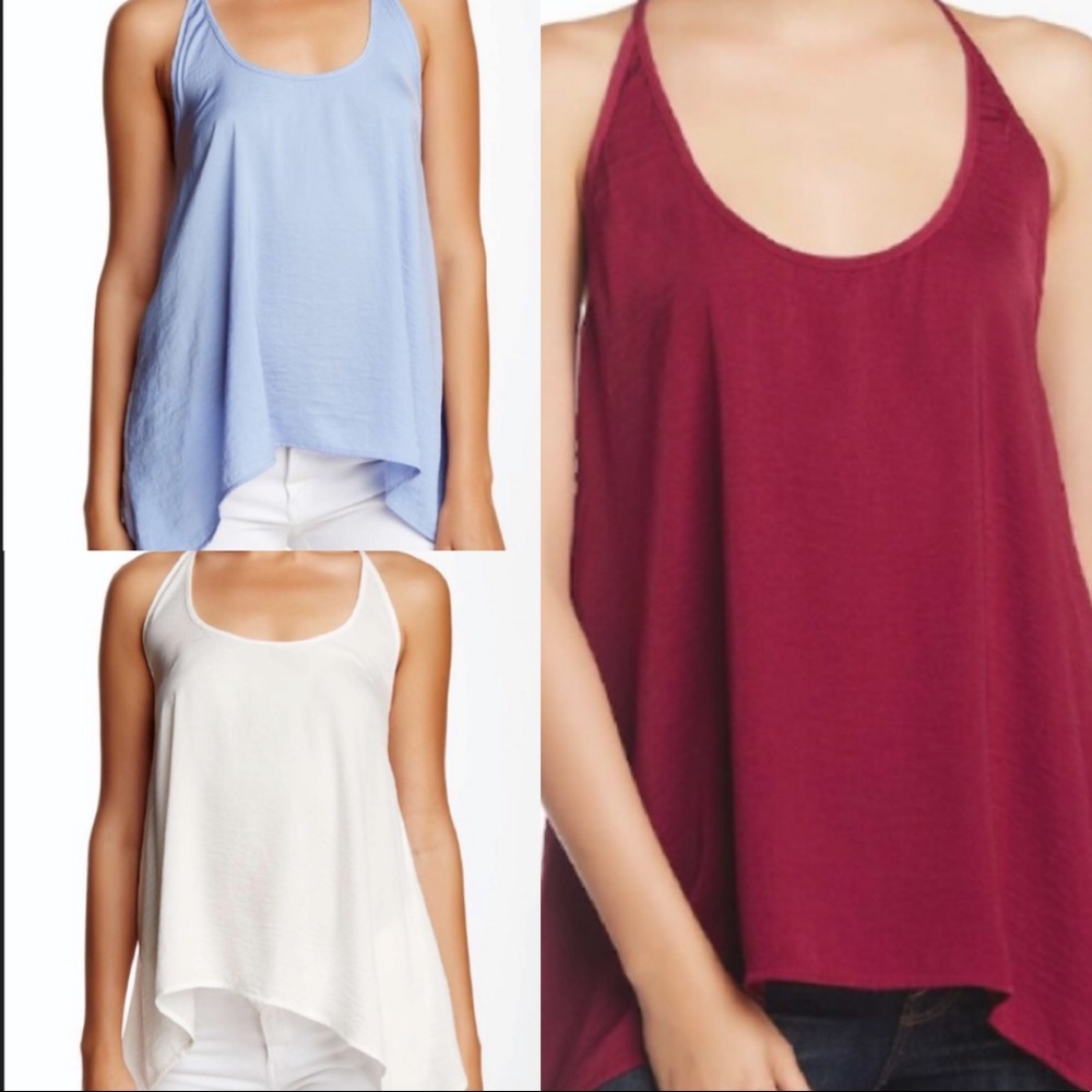 BUNDLE: 3 Nordstrom High-Low Racerback Tank Tops